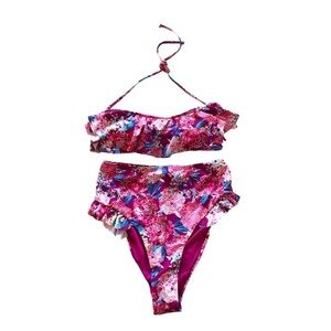 High-waist Bikini 2 Piece Set Swim Wear Women’s Medium.
